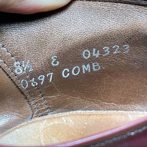 Allen Edmonds Lloyd Wingtip Shoes Oxford Size 8.5E